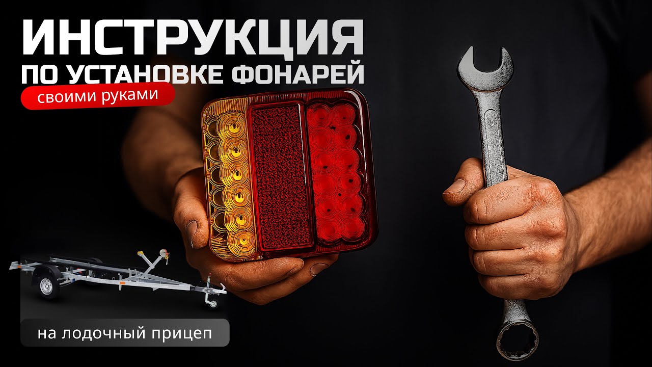 Инструкция по установке фонарей для прицепа BREEZMAR