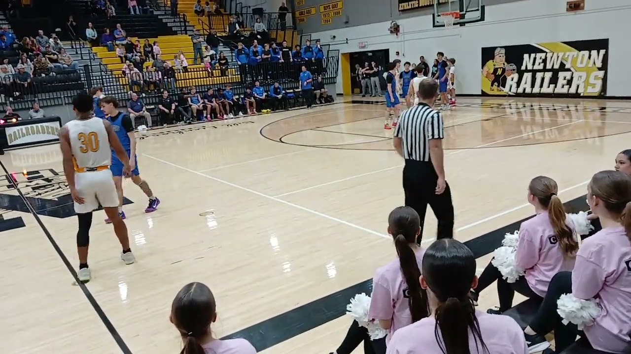 Newton High School boys basketball vs Goddard 