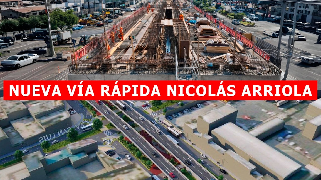 Avances en la construcción de la nueva vía rápida Nicolás Arriola