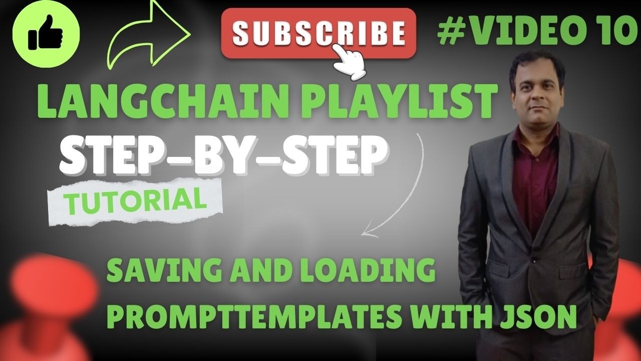 LangChain Reusability: Saving and Loading PromptTemplates with JSON | Video #10
