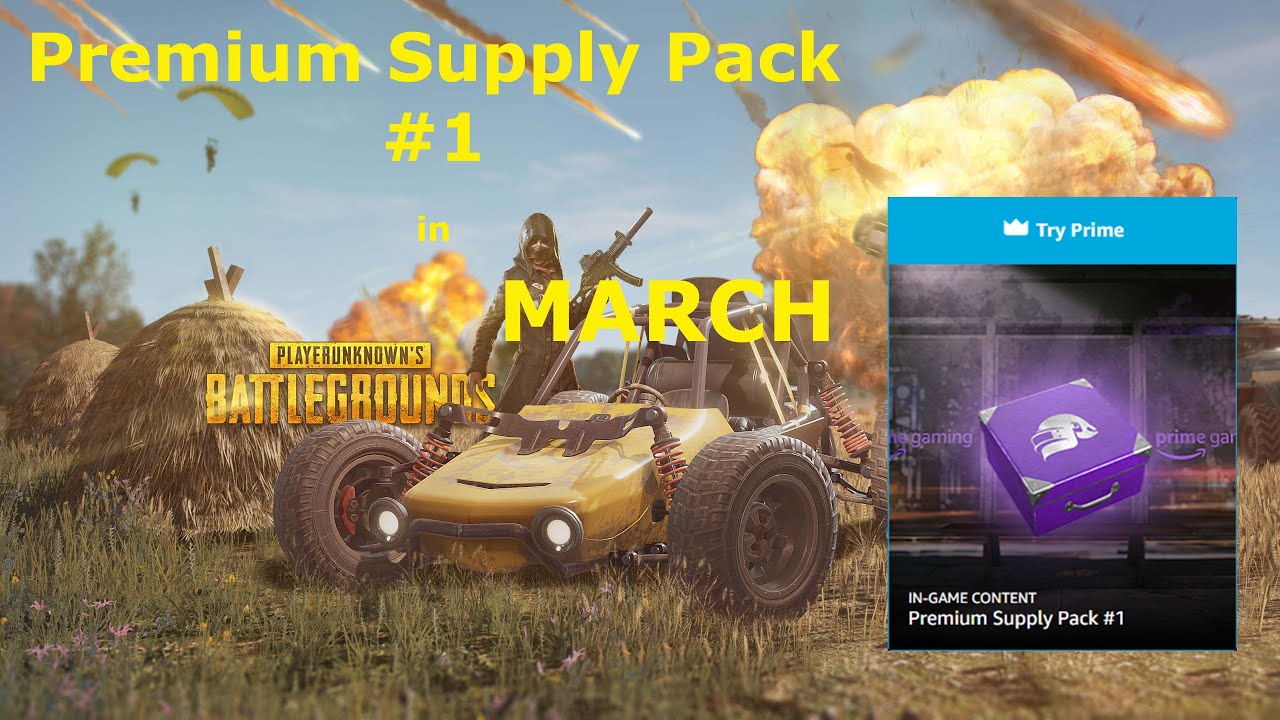 PUBG Premium Supply Pack #1  Amazon Prime Gaming in March