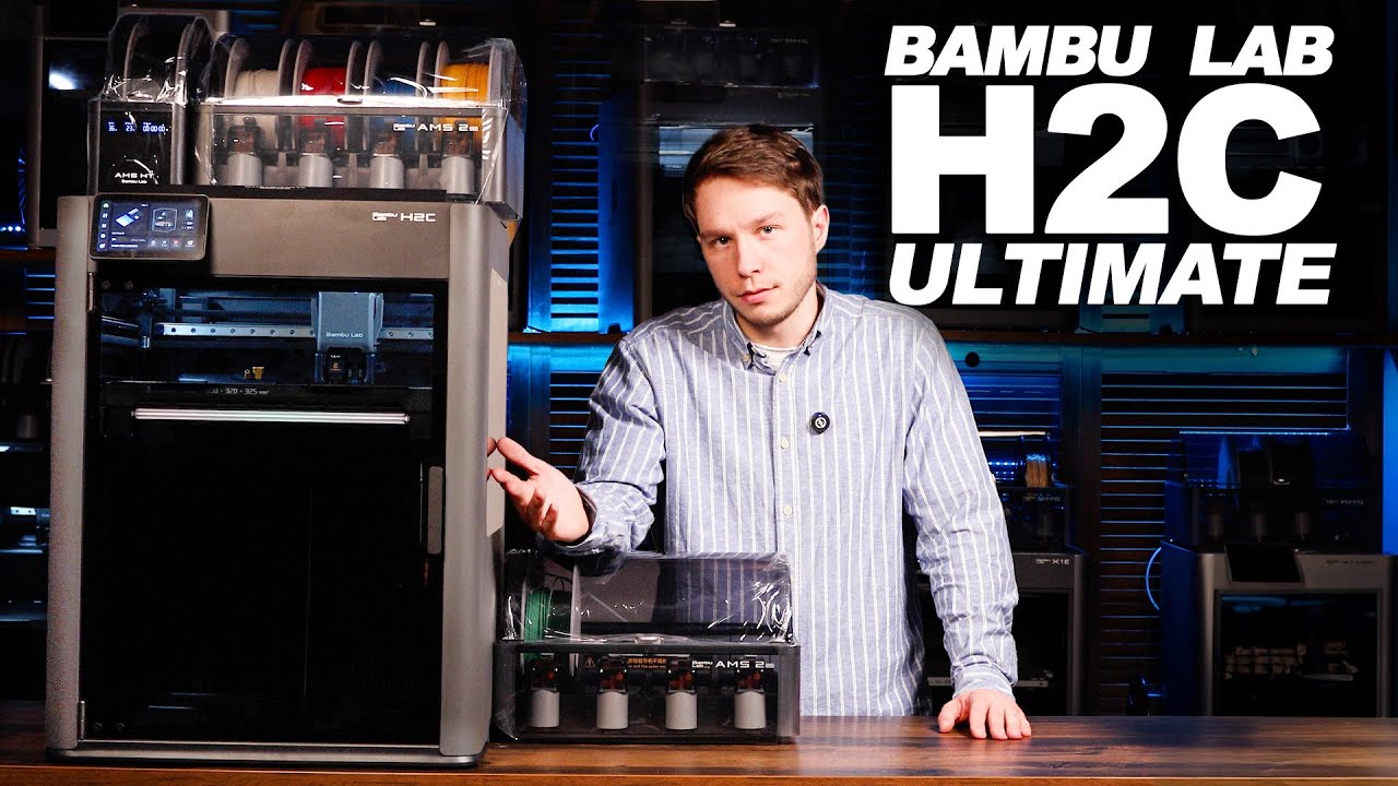 Bambu Lab H2C ULTIMATE SET - розпаковка та перший запуск 🔥