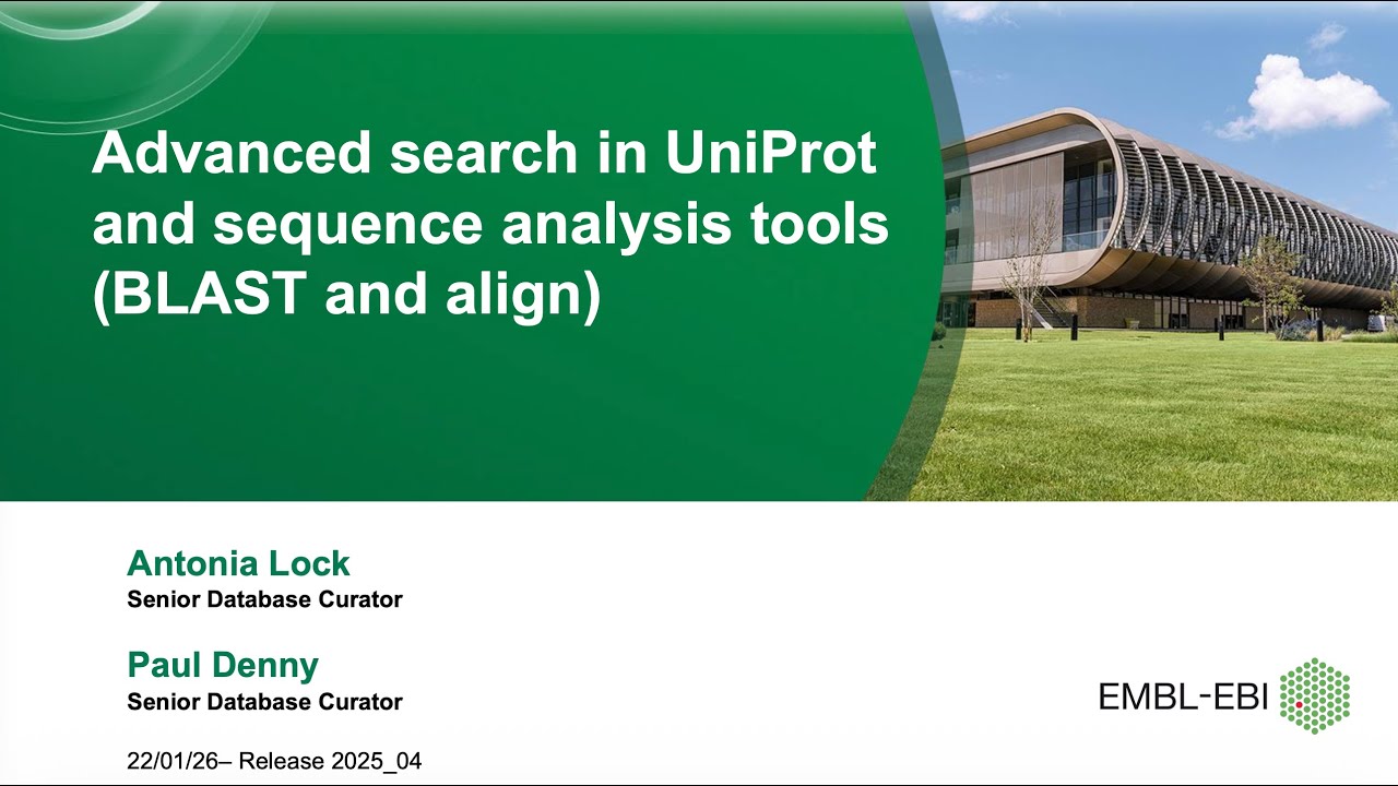 Advanced search in UniProt and sequence analysis tools BLAST and align