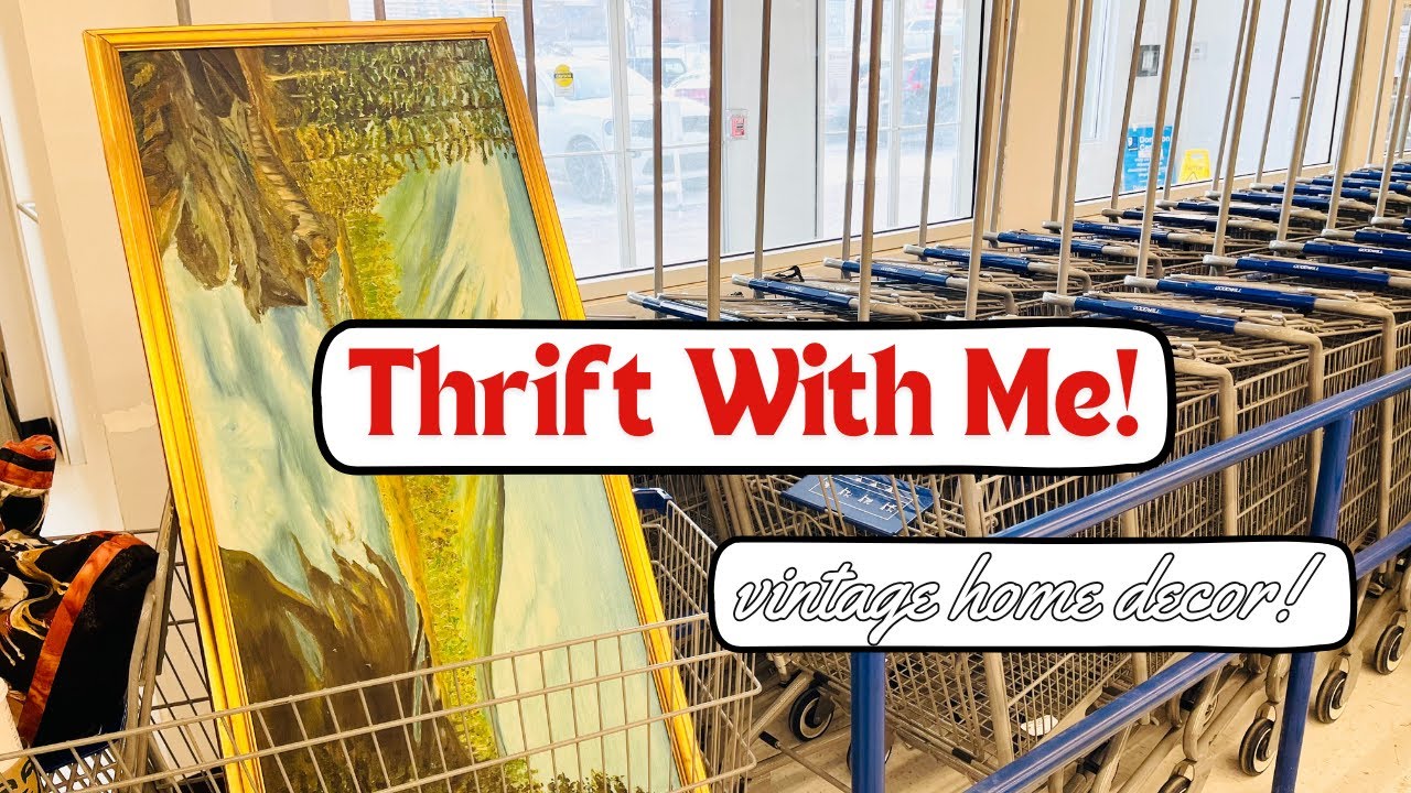 GOODWILL AND VALUE VILLAGE THRIFTING for vintage home decor to resell for a profit!