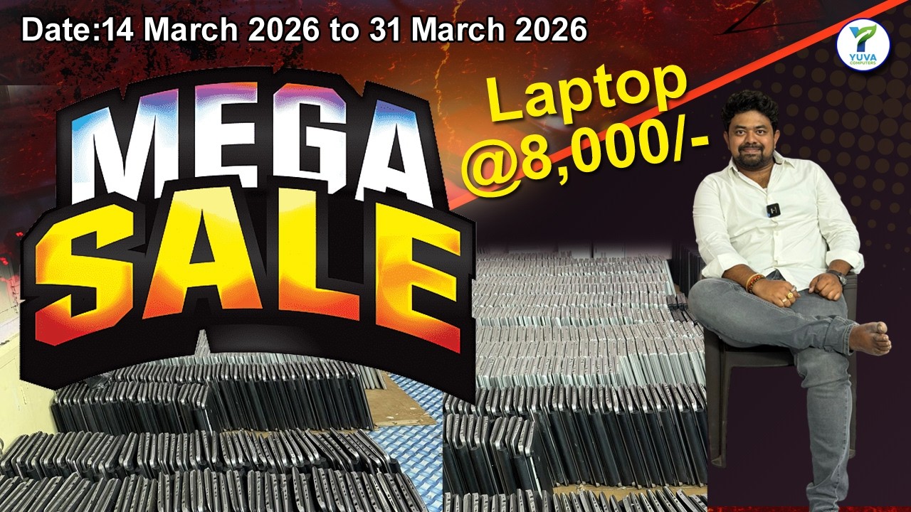 Mega sale all branches | laptop @8,000/- | Bajaj EMI available | Yuva computers