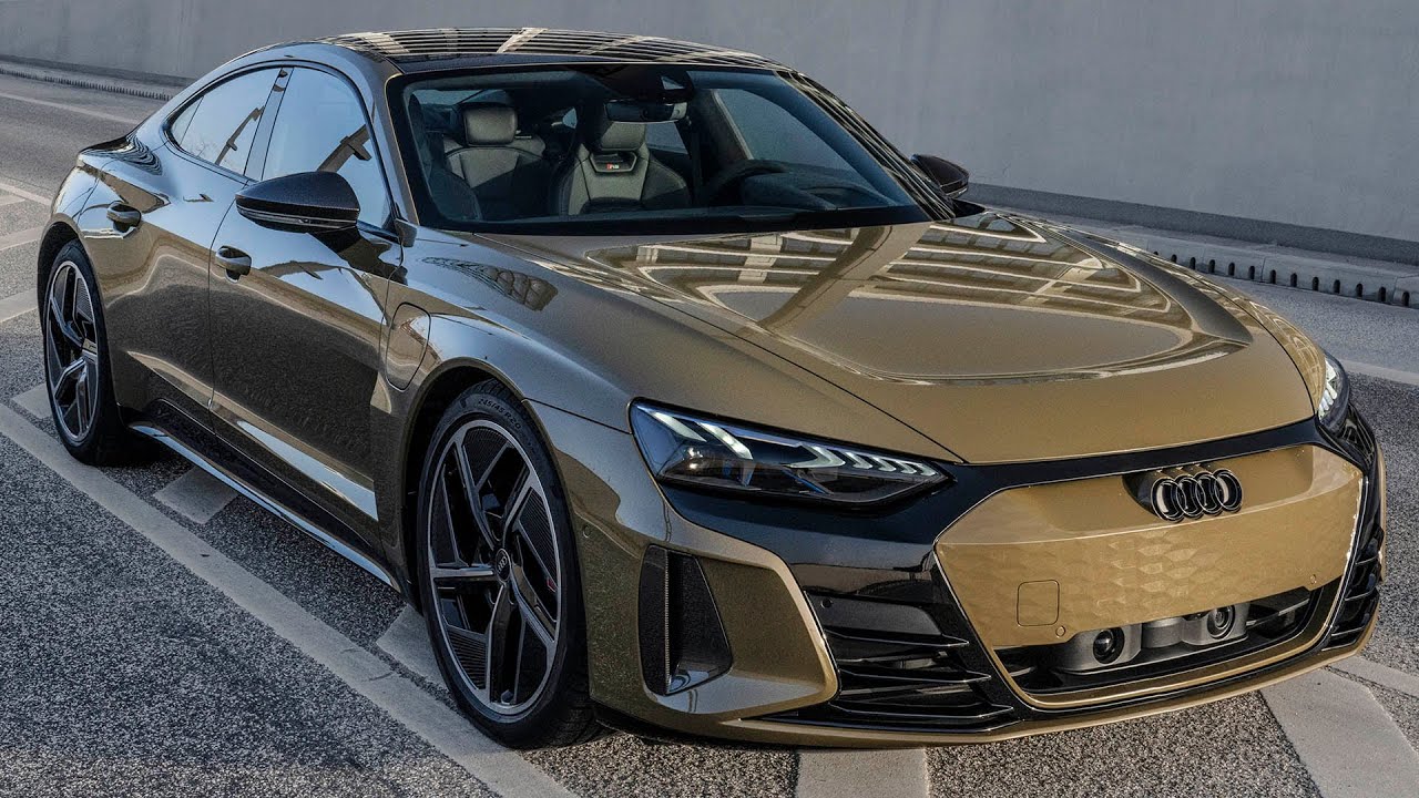 FINALLY! 2021 AUDI RS E-TRON GT 646HP - ON THE STREETS - MOST BEAUTIFUL ELECTRIC CAR EVER? In detail