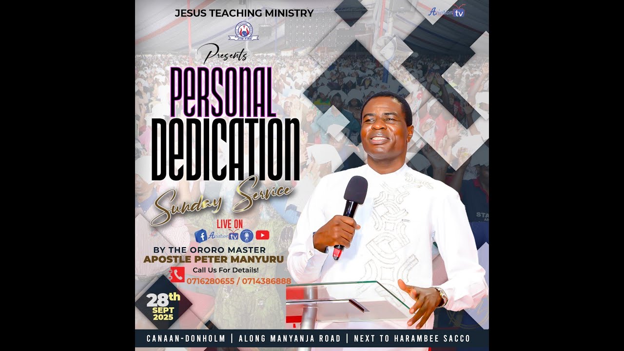 PERSONAL DEDICATION SUNDAY SERVICE.