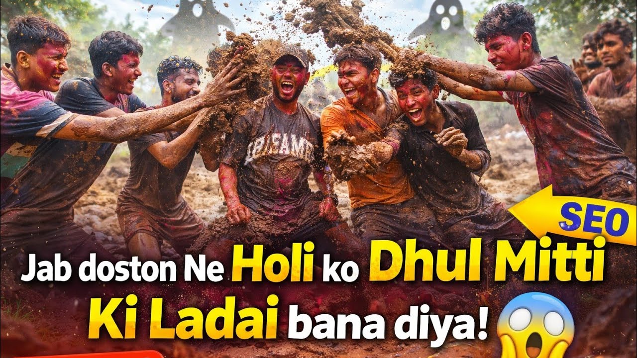 [जब दोस्तों ने होली को धूल मिट्टी की लड़ाई बना दिया! 😱| Desi Holi Vlog 2026]