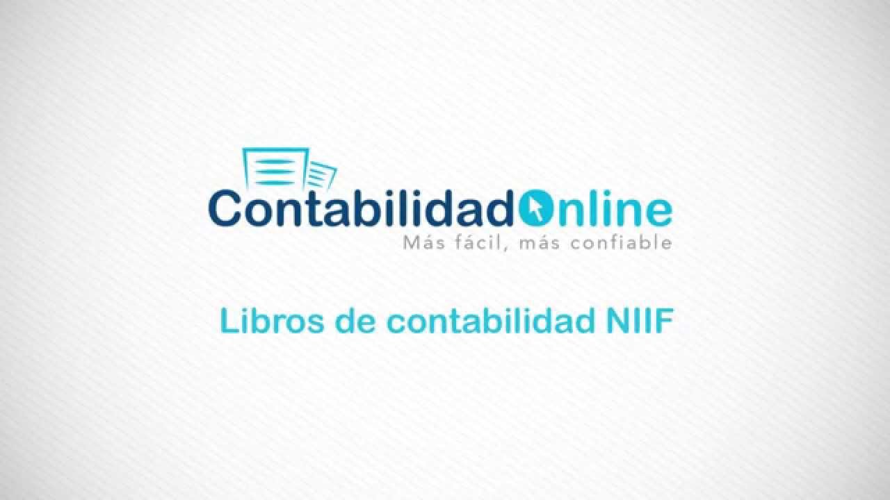 Libros de contabilidad NIIF  - Contabilidad On Line