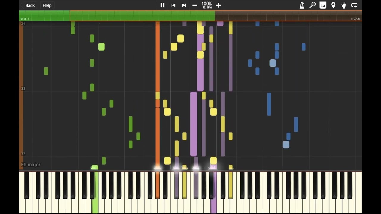 Poké Pelago Island (Night) - Pokémon Sun & Moon in Synthesia