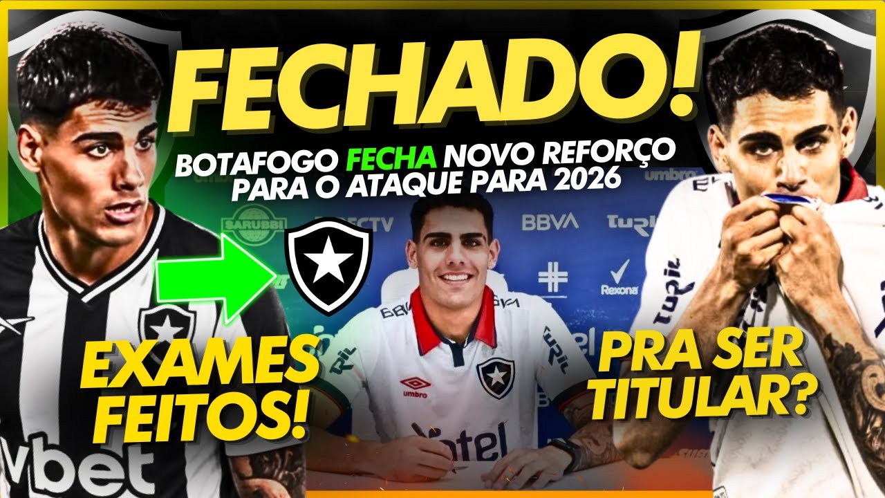 🚨✅FECHADO! BOTAFOGO ACERTA CONTRATA&Ccedil;&Atilde;O DE ATACANTE URUGUAIO PARA 2026 | BARBOZA E TELLES PODEM SAIR?
