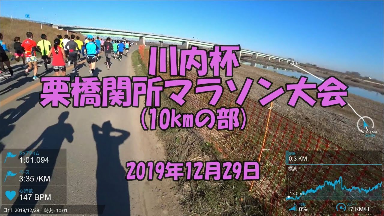 【マラソン大会】川内杯栗橋関所マラソン大会(10km)(2019.12.29)