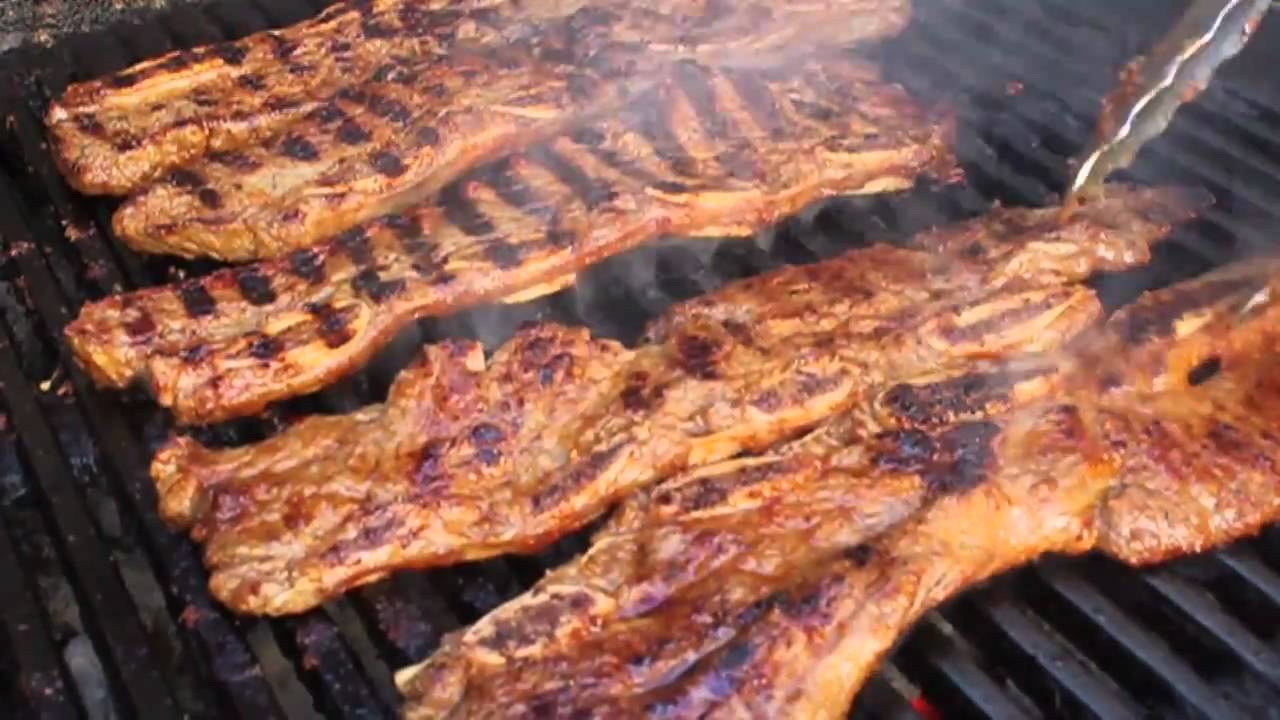 Korean-Style Beef Short Ribs -- Grilled Flanken-Style Beef Short Ribs