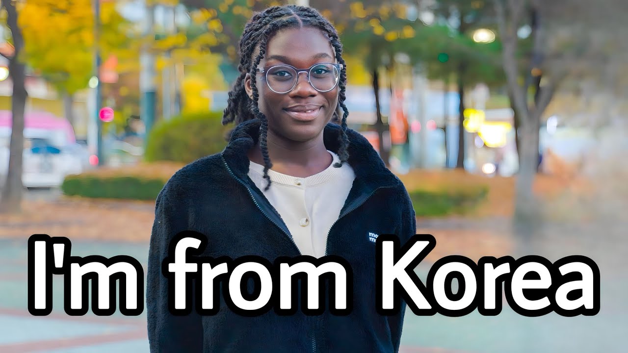 Ghanaian Girl Born and Raised In Korea