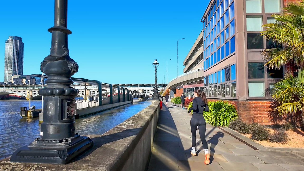 London Spring Walk 2026 | St Paul&rsquo;s Cathedral to Piccadilly Circus via Thames Path | 4K HDR ASMR