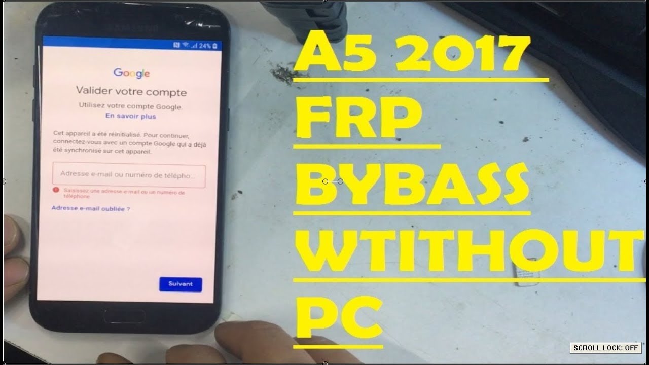 samsung a5 2017/A520 frp bypass