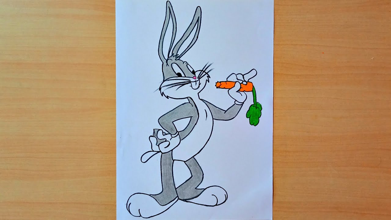 Как нарисовать Багза Банни || Шаг за шагом || Looney Tunes