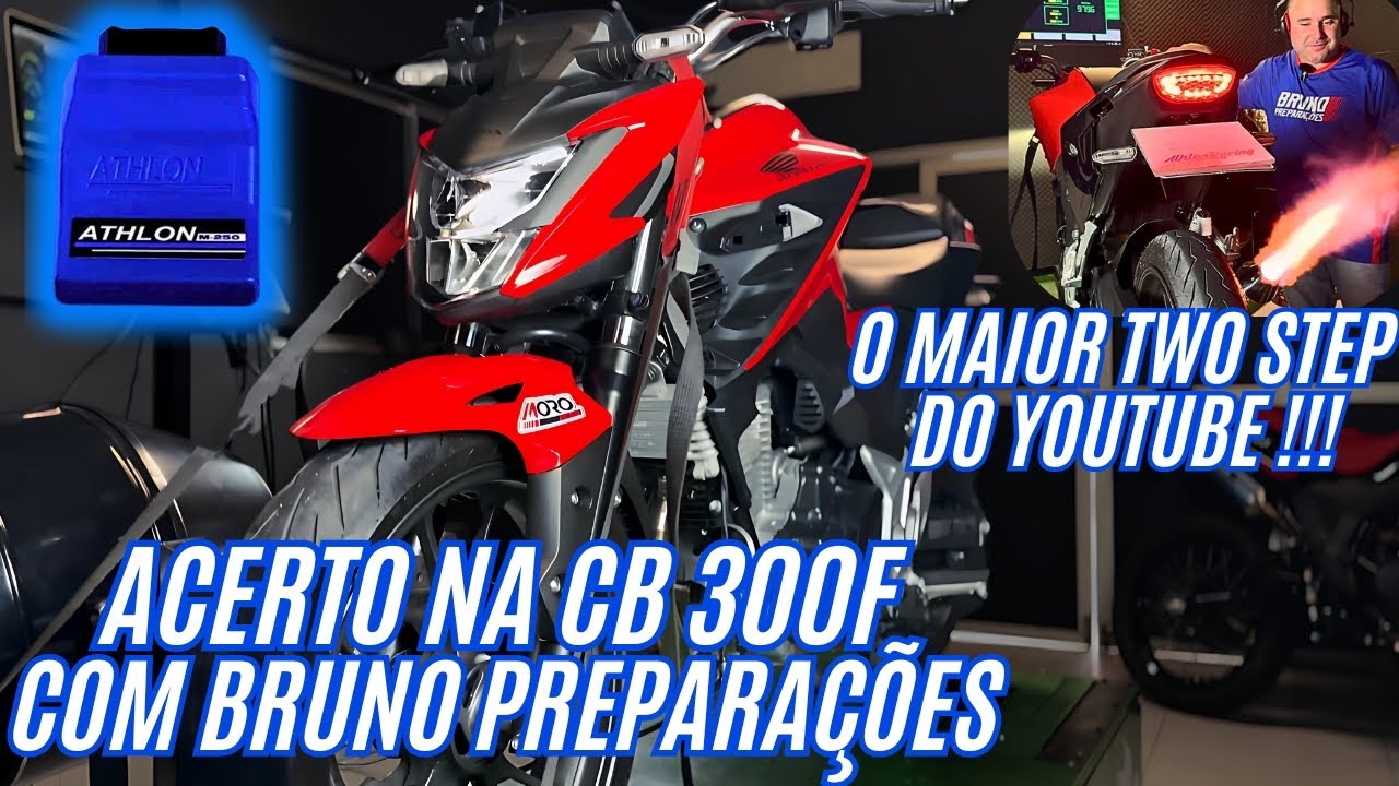 O MAIOR TWO STEP DO YOUTUBE !!! ACERTO NA CB300F PREPARADA COM MÓDULO ATHLON ft. BRUNO PREPARAÇÕES.