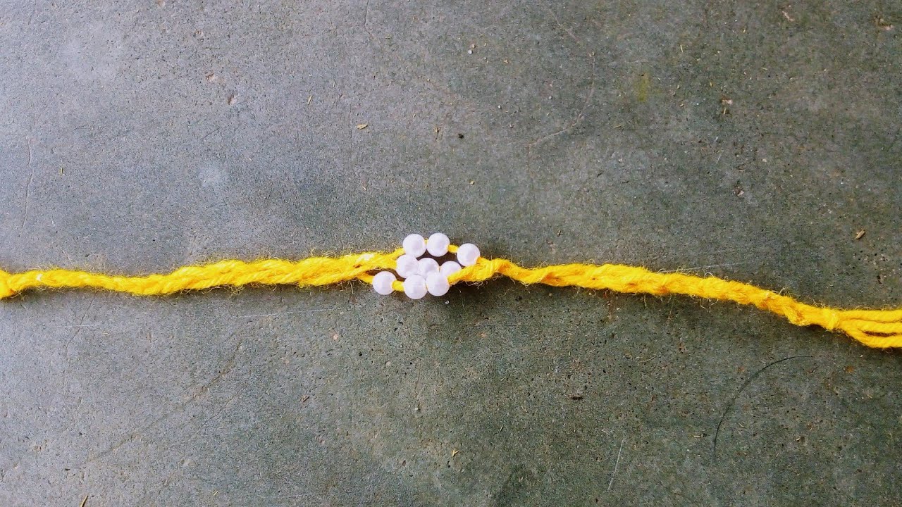 How to make rakhi - diy thread rakhi- rakshabandhan handmade rakhi