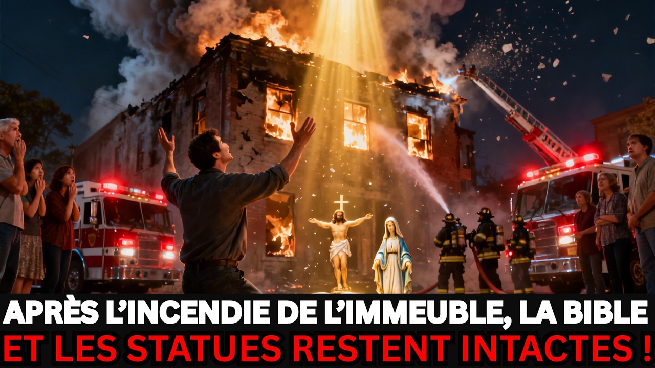 MA MAISON A BRÛLÉ… MAIS LA BIBLE, JÉSUS ET LA VIERGE MARIE SONT RESTÉS INTACTS | UN SIGNE DE DIEU.
