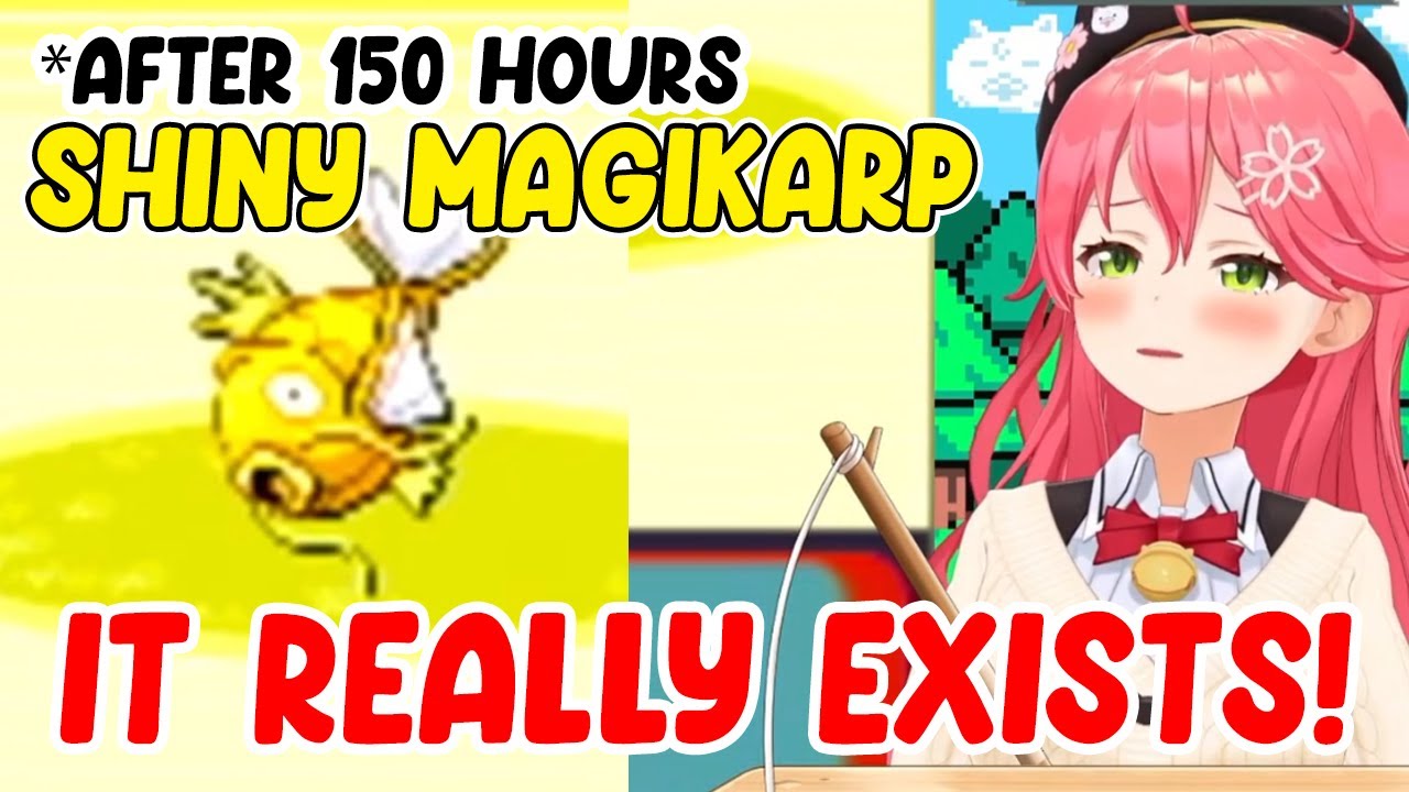Miko Finally Caught a Shiny Magikarp After Playing Pok&eacute;mon Ruby for 150 Hours
