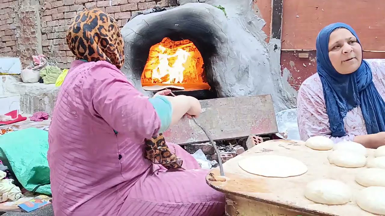 طريقة خبز العيش البلدي المصرية من الألف للياء 😍 كل يوم بنعمل 150 رغيف!