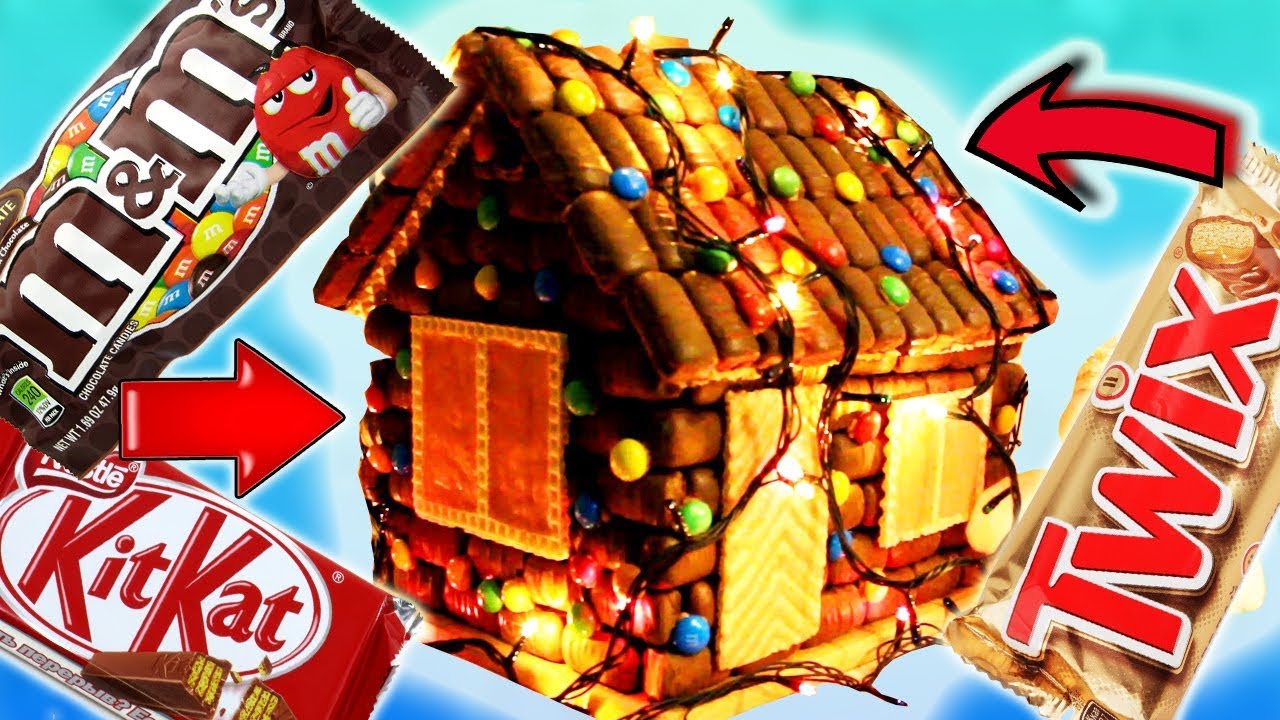ОГРОМНЫЙ ДОМ из ШОКОЛАДА Twix, Kit Kat и M&M’s. Это круче, чем ПРЯНИЧНЫЙ домик)