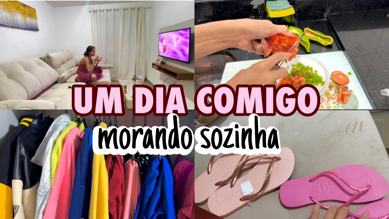 VLOGÃO- UM DIA COMIGO MORANDO SOZINHA COM 18 ANOS🏠💖✨