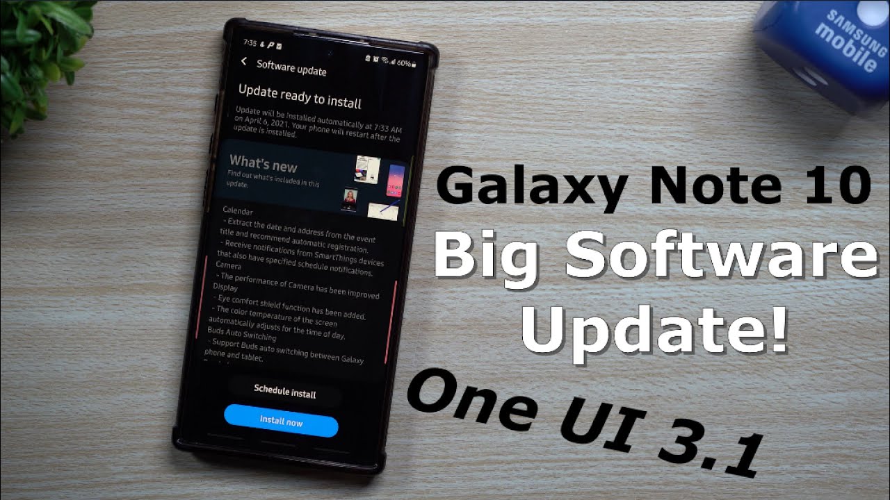 Massive Galaxy Note 10 Software Update! One UI 3.1 & Other Improvements