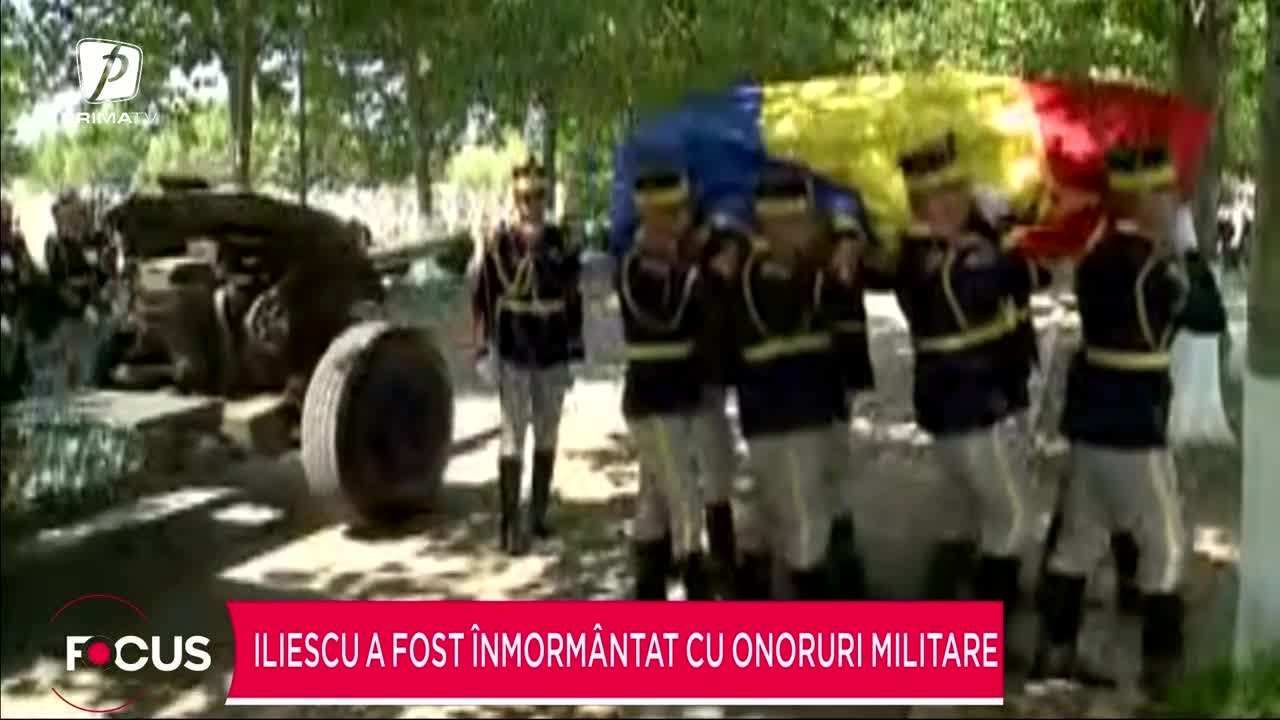 Ion Iliescu a fost înmormântat cu onoruri militare, la Cimitirul Ghencea III