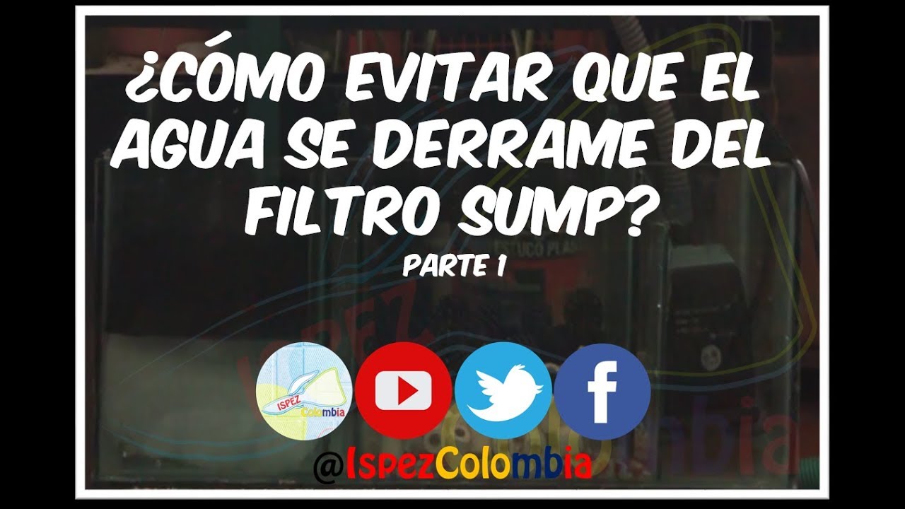 ¿Cómo evitar que el agua se derrame en el filtro Sump?