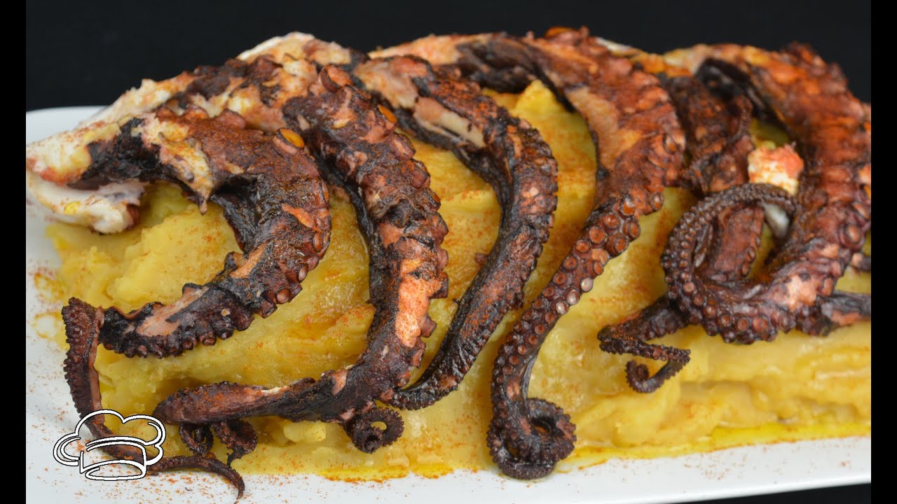 Patatas revolconas con pulpo a la plancha paso a paso