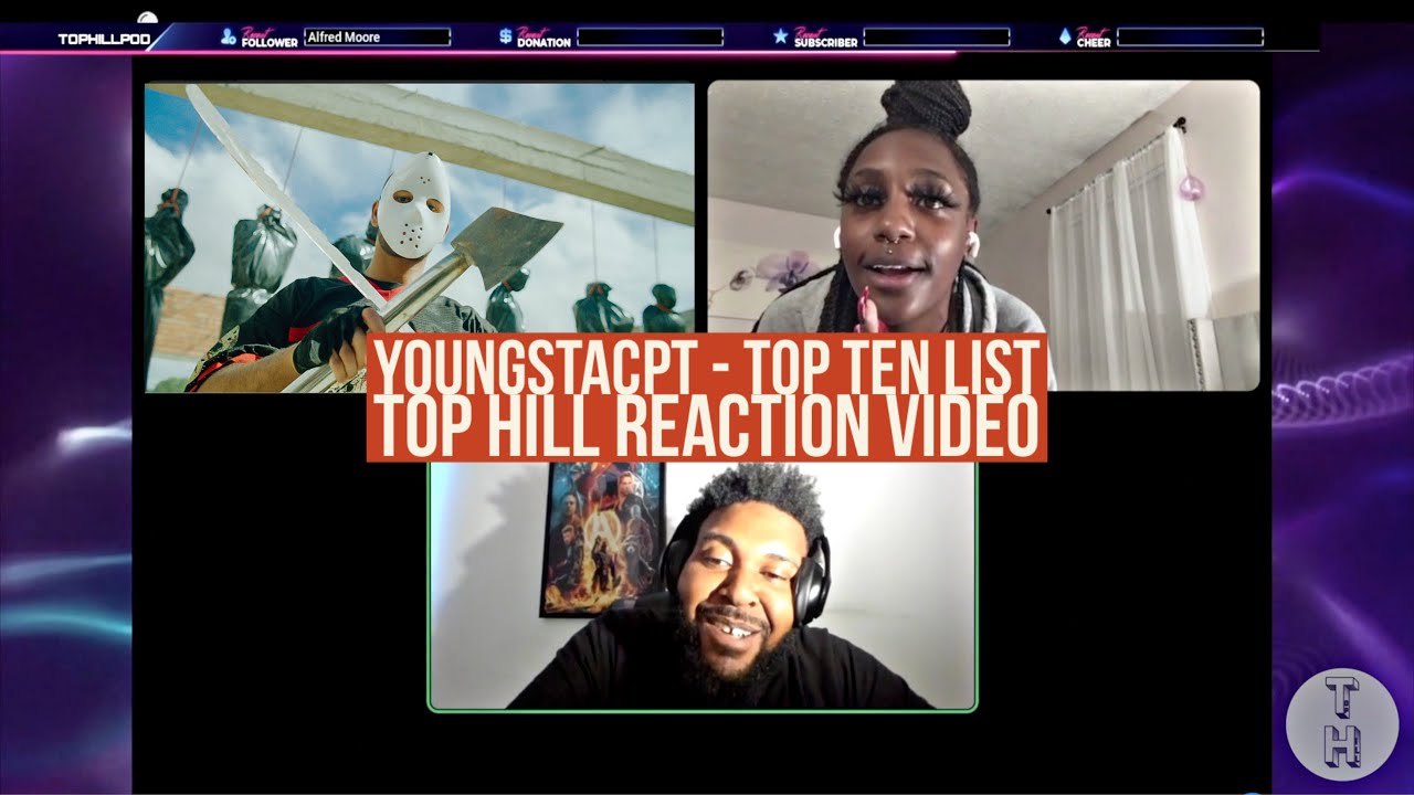 YOUNGSTA CPT - TOP TEN LIST (OFFICIAL TOP HILL MUSIC VIDEO REACTION) 18VL