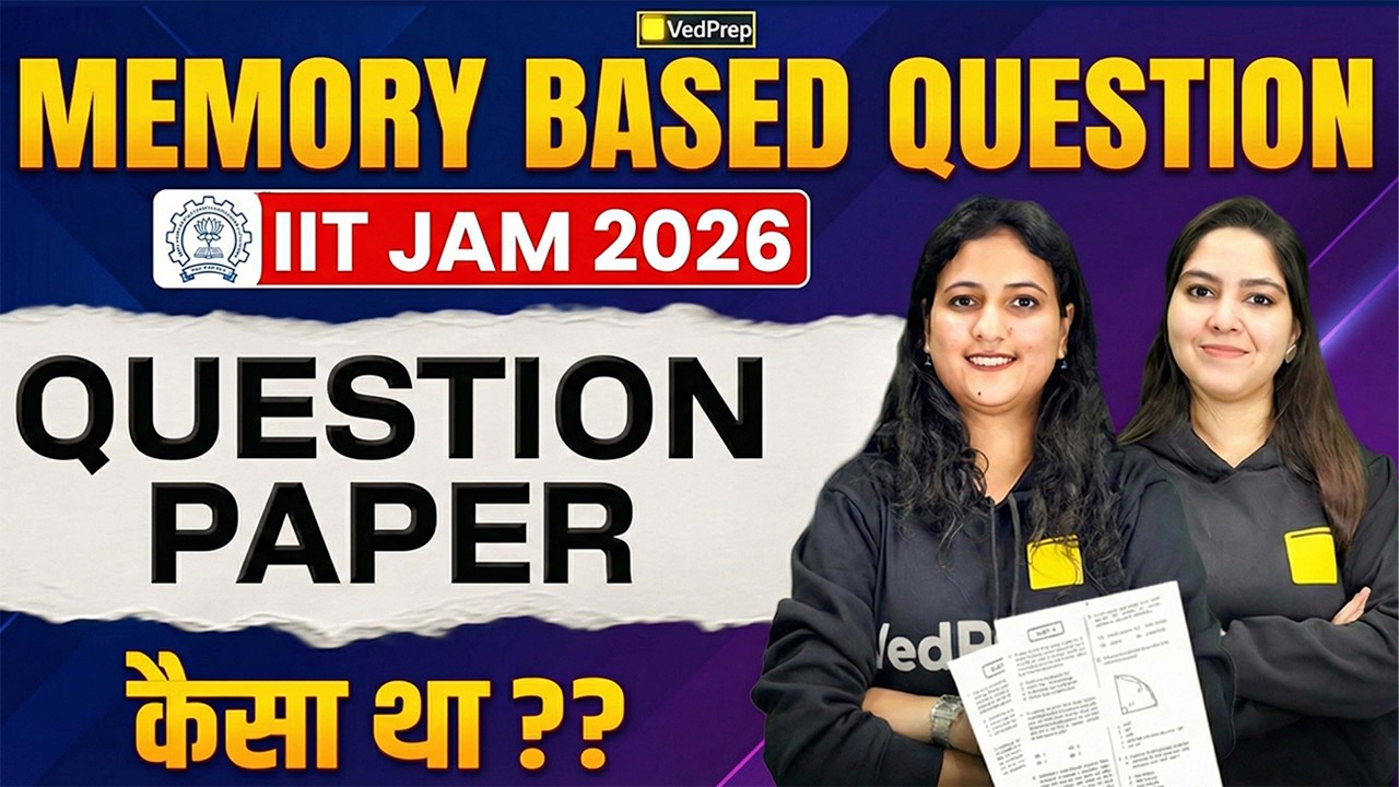 IIT JAM Mathematics 2026 🔥 Memory-Based Questions | Question Paper Analysis | VedPrep Maths Academy