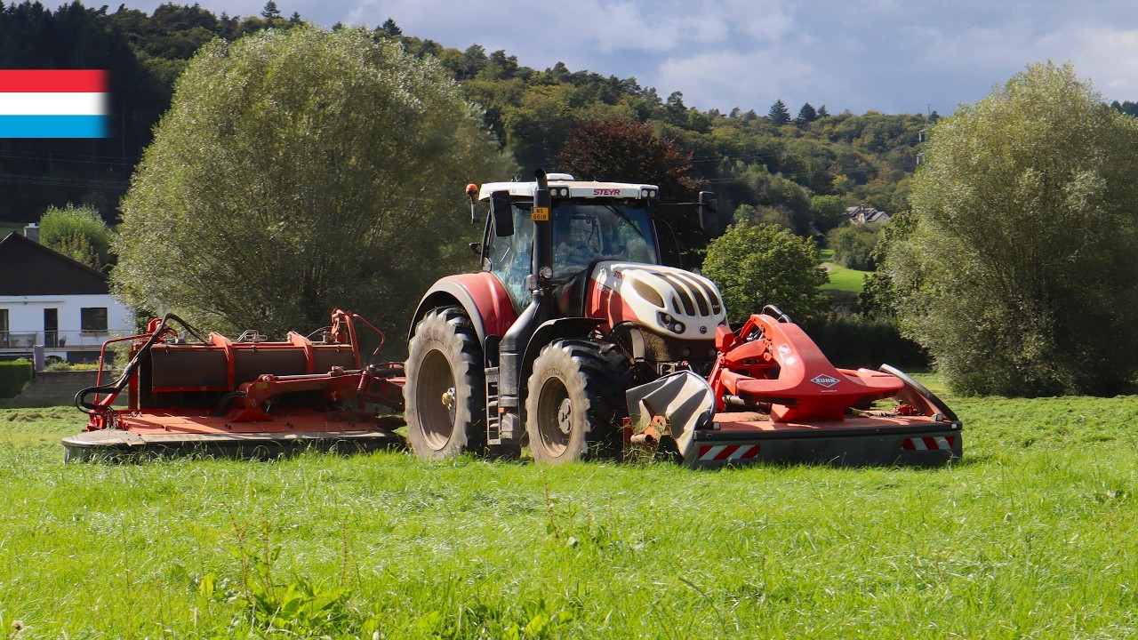 Silo mähen | Steyr Terrus 6270 CVT // Kuhn Schmetterling | Luxemburg 2024