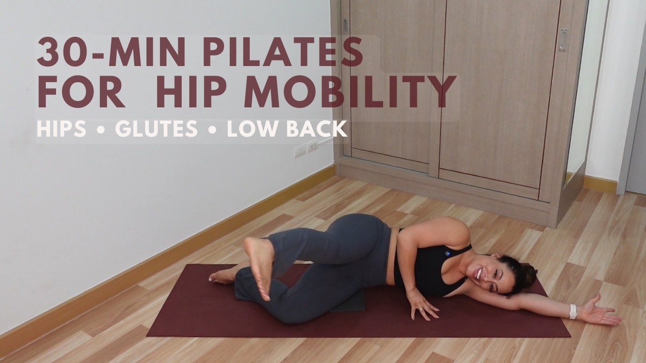 20-Minute Pilates for Hip Mobility | At Home Workout (No Equipment + Modifications)