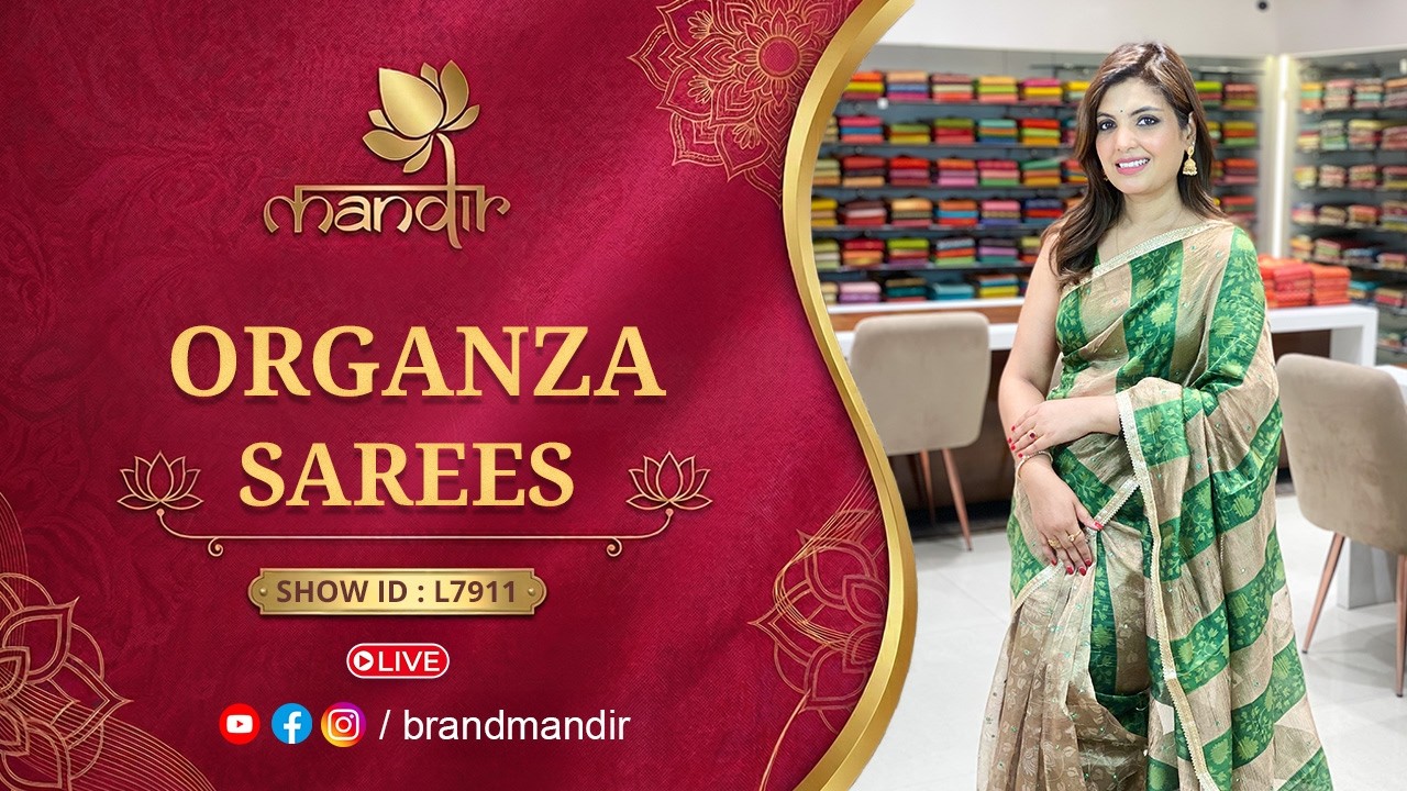 Organza Sarees Collection | WhatsApp Number 733 733 7000 | Brand Mandir Sarees LIVE