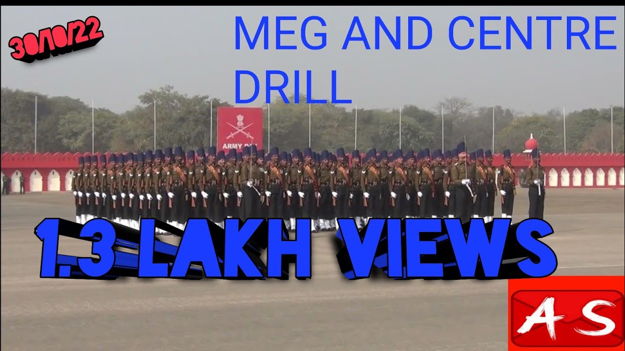INDIAN ARMY MEG AND CENTRE DRILL PARED
