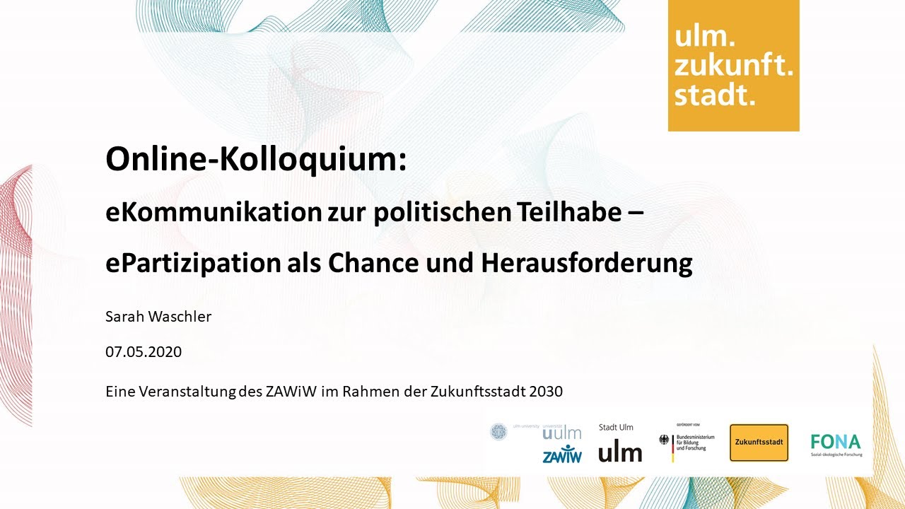 ePartizipation - Chance und Herausforderung f&uuml;r politische Teilhabe