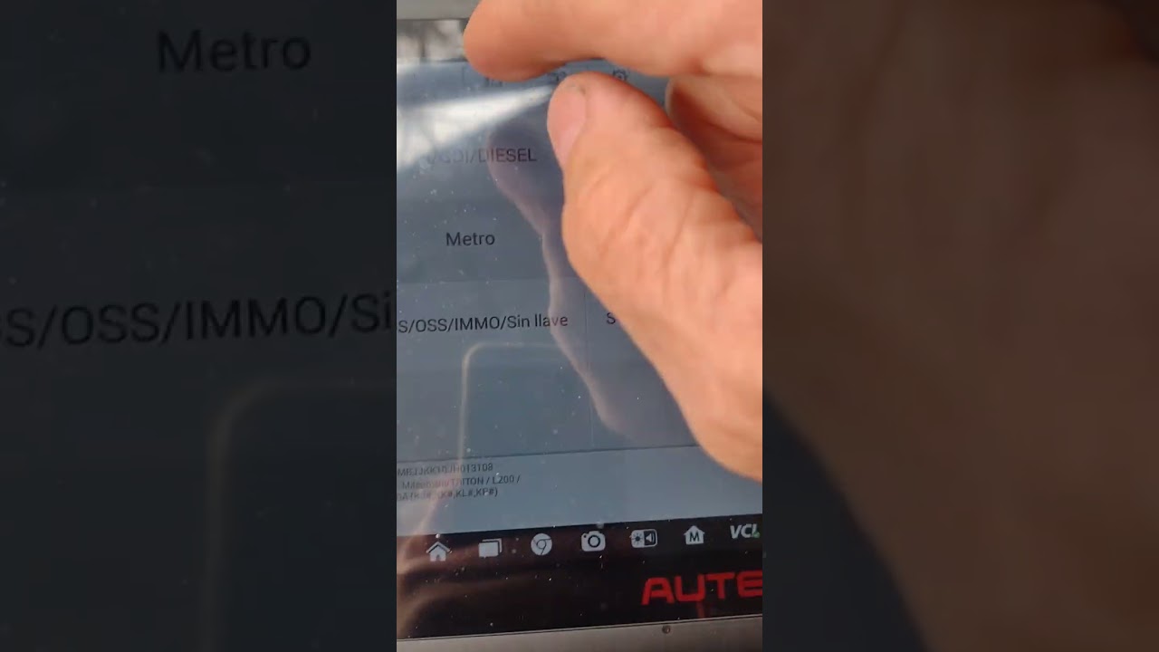 Mitsubishi L200. 2018 Reset Luz DPF. con Scanner AUTEL MS906