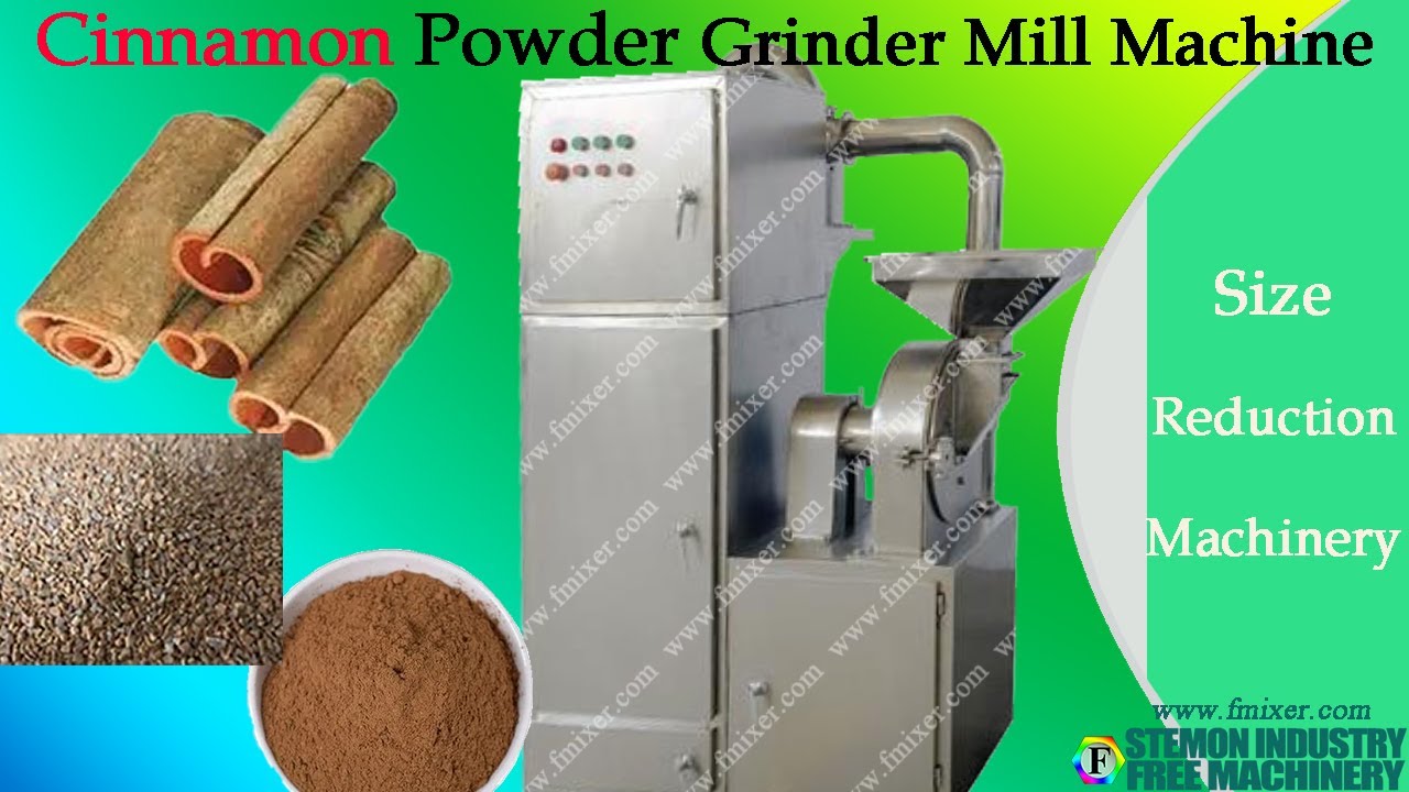 Cinnamon grinder machine for grinding cassia bark into powder┃Spices size reduction equipment