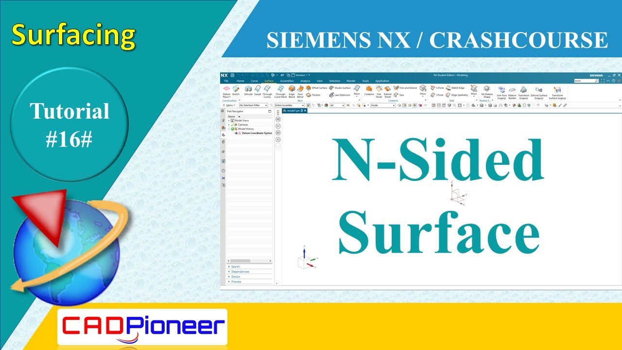 Siemens NX / Surfacing / N Sided Surface