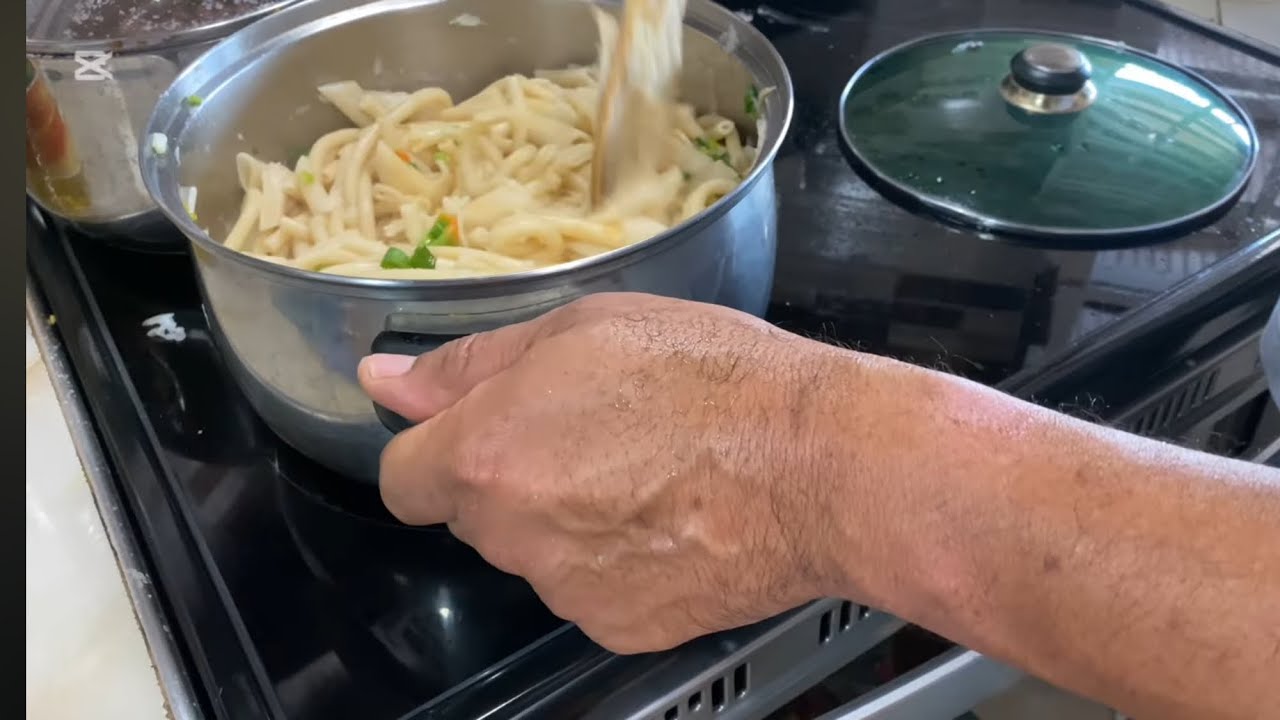 Quick Trinidad Macaroni Pie, Stewed Chicken and Red Beans (Tutorial)