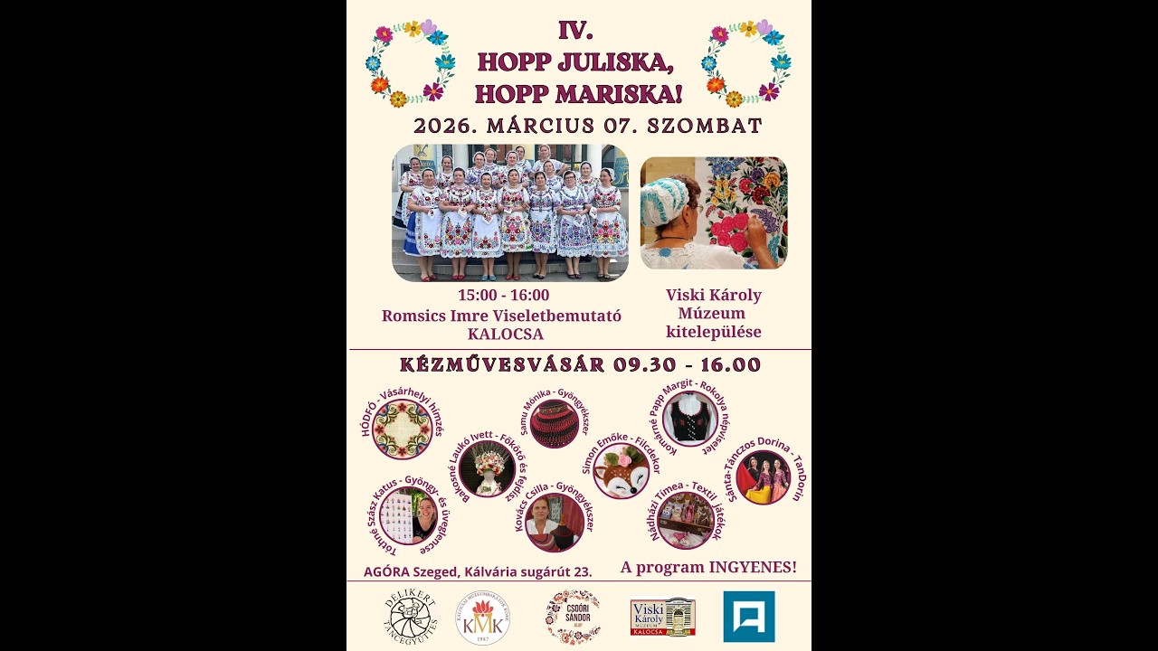 Kalocsai mars - IV. HOPP JULISKA, HOPP MARISKA!Lánytánc Találkozó, Szeged 2026.03.07.
