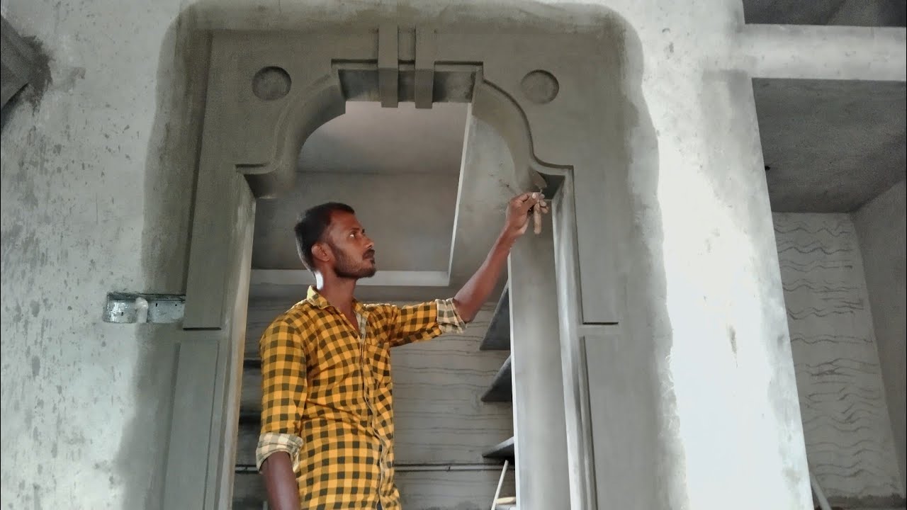 Kitchen Arch Design Size 3/7 Plastering Elevation Design#kitchenArch #work