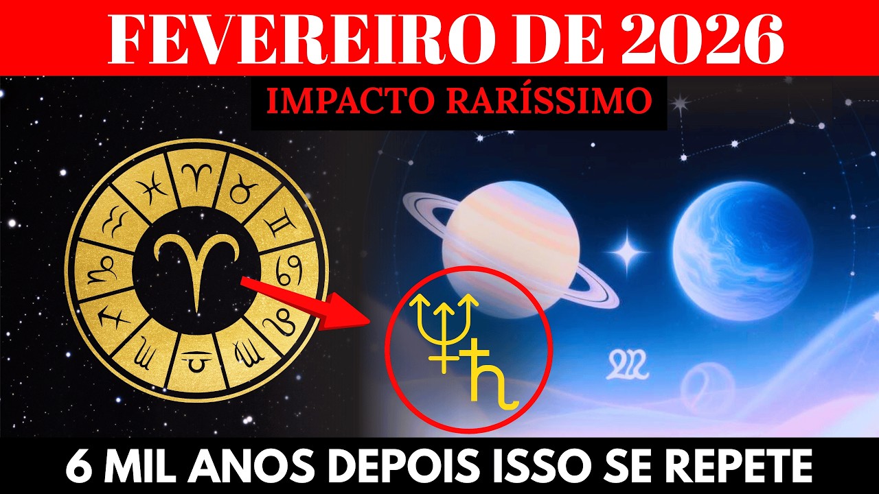 ALERTA: FEVEREIRO DE 2026 ABRE O GRAU 0° DE ÁRIES! CONJUNÇÃO SATURNO E NETUNO EXIGEM SEU NASCIMENTO