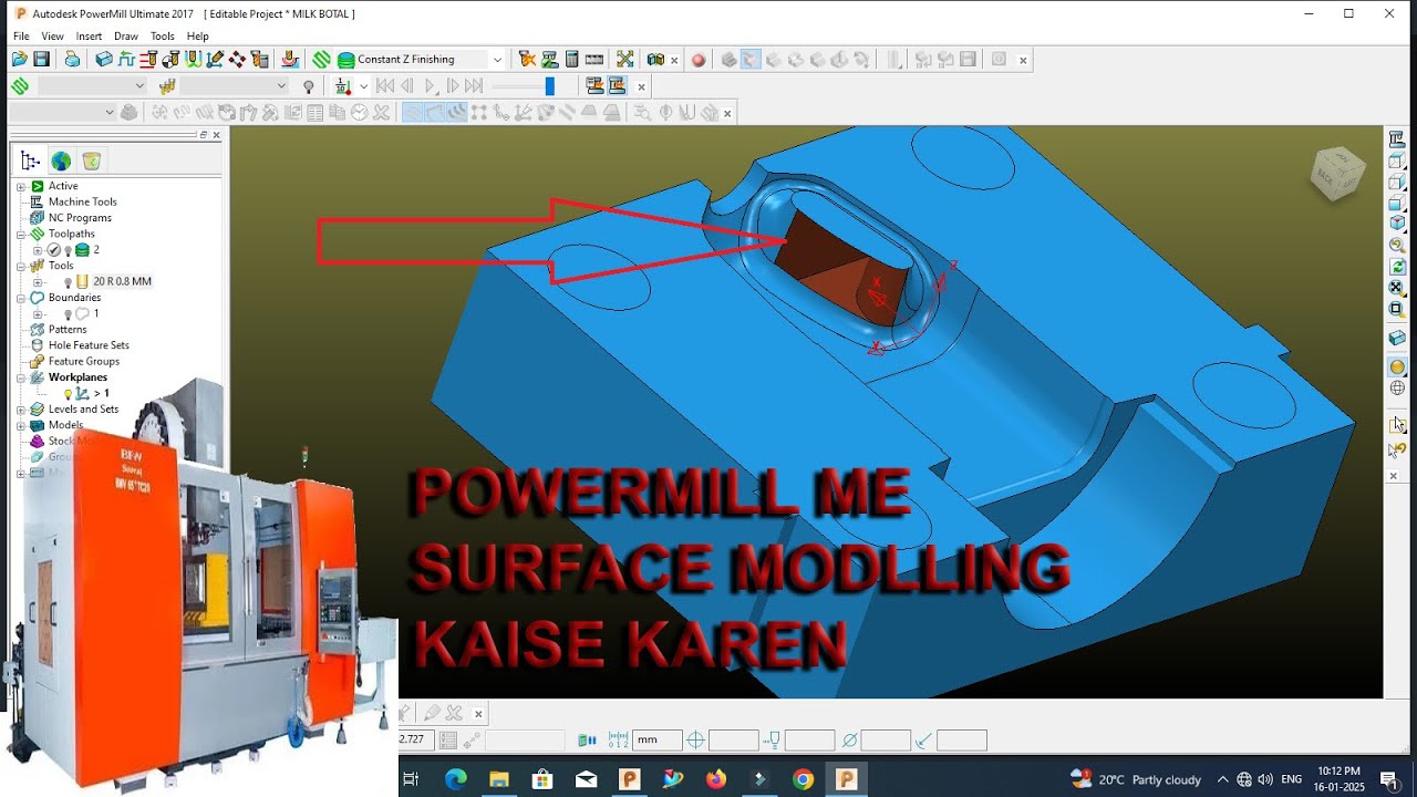 POWERMILL ME SURFACE MODELLING
