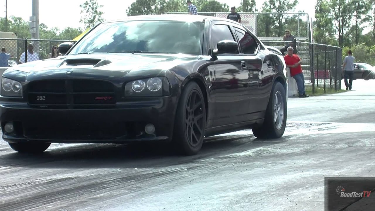 Tuned Nissan GT-R vs Supercharged Charger SRT 8 w/ 6.4 Liter Hemi - Drag Race Video - Road Test TV ®