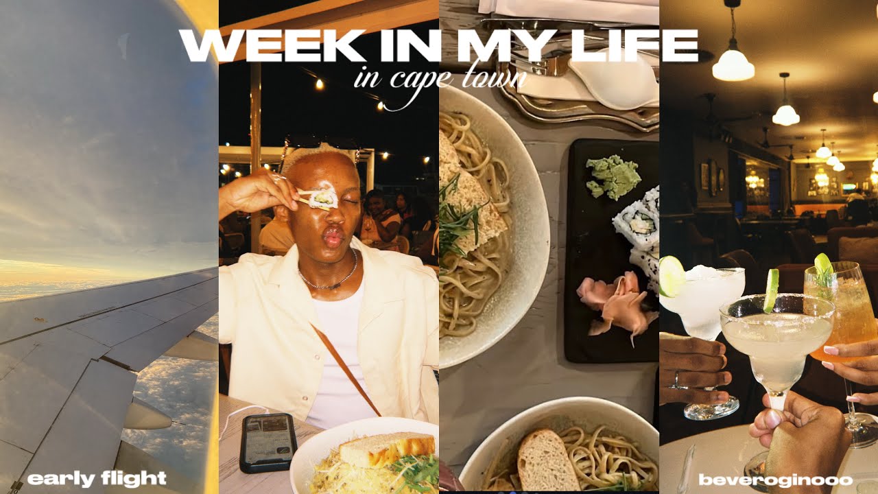 A WEEK IN MY LIFE IN CAPE TOWN 🍒✨|BEACH VISIT, RESTAURANTS IN CPT, HAIRCUT GOING BLONDE & STUDYING🌸