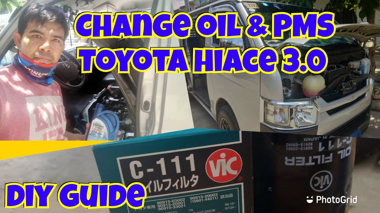 HOW TO CHANGE OIL TOYOTA HIACE 3.0 | CHECK UP & CLEANING | COMPLETE DIY PROCEDURE | #JulzGaragePh